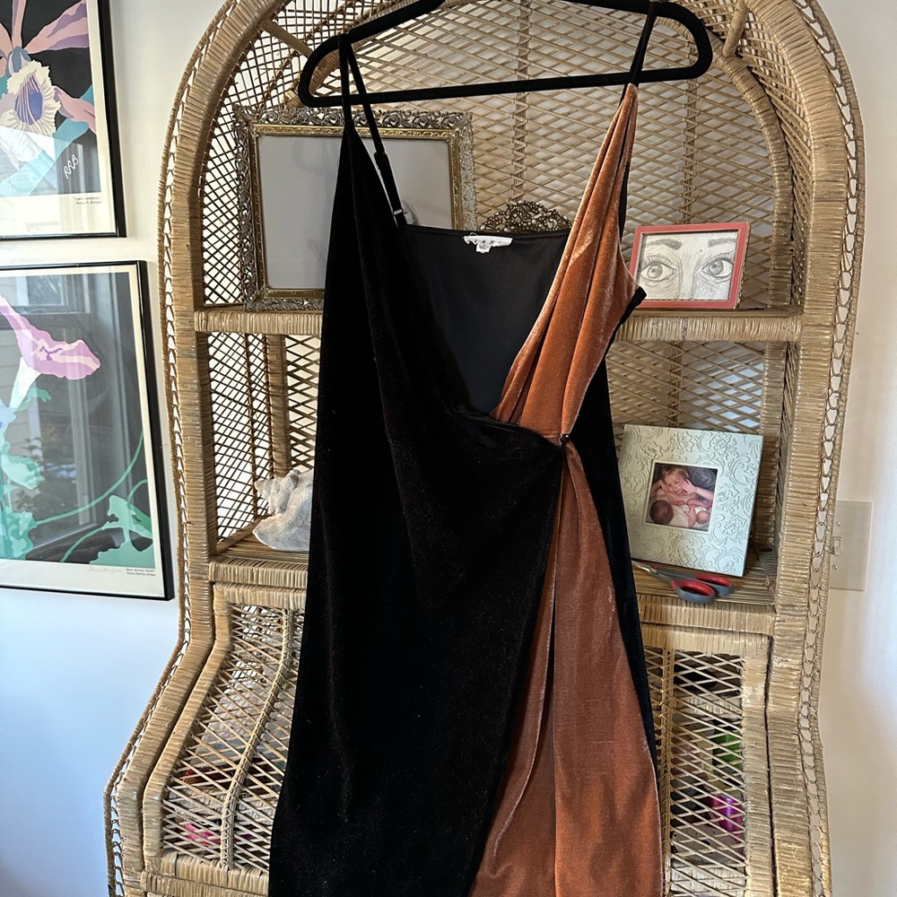 THML Velvety Wrap Mini Dress Size Medium